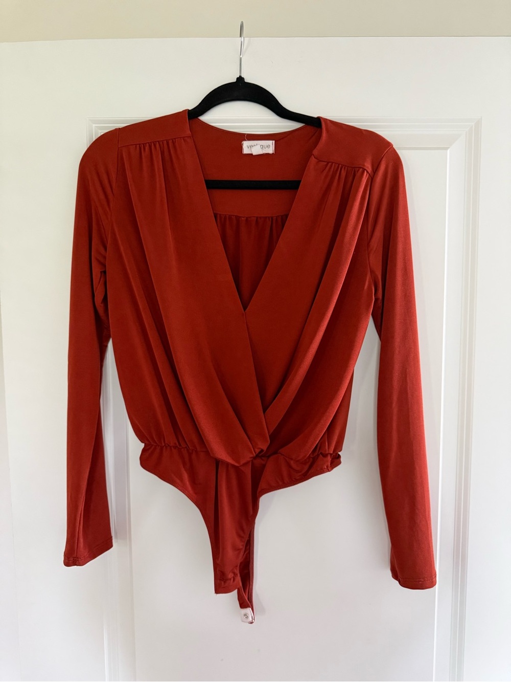 Vestique Burnt Orange Long Sleeve Bodysuit